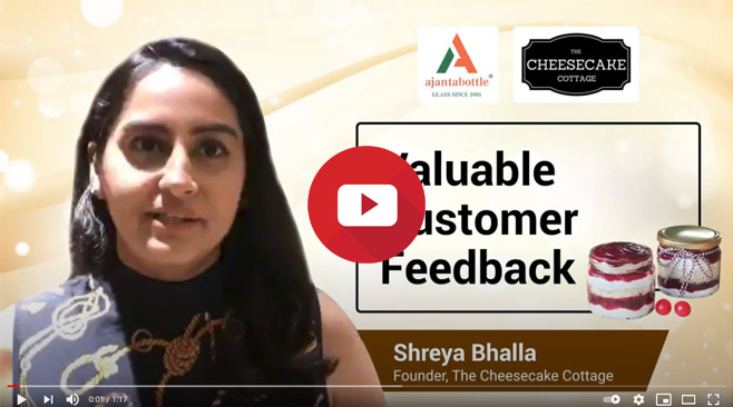 SUPERFAST LOGISTICS supplies best quality glass jars at best prices- Shreya Bhalla, The Cheesecake Cottage